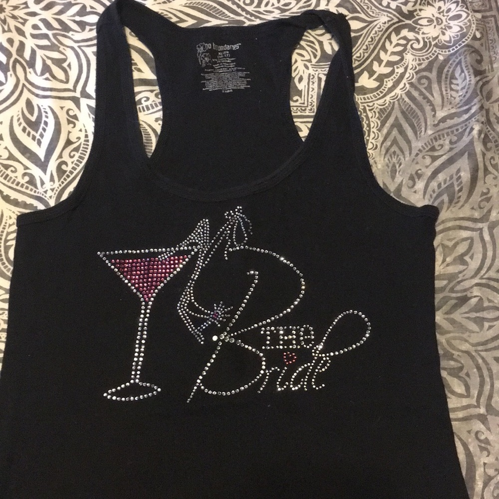 Bride tank top.
